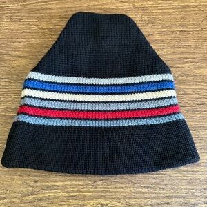 Vintage Meister Knit Beanie Ski Hat 100% New Wool Striped Snowboard‎ Winter Hat